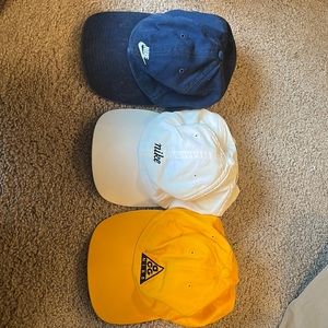 All vintage Nike hats; 1 ACG